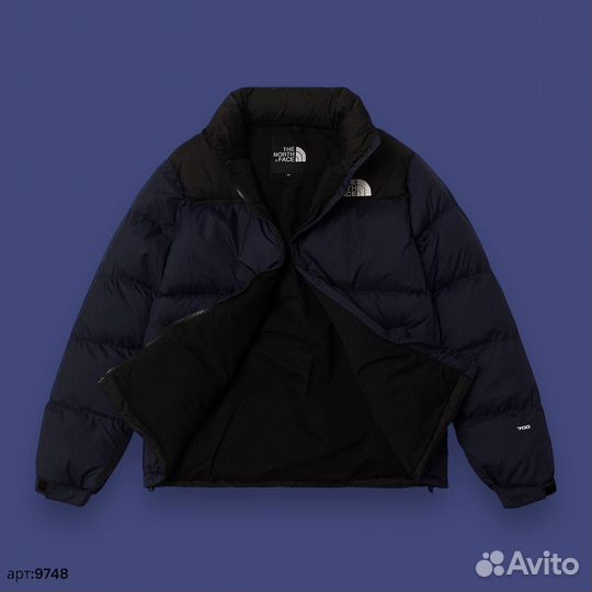 Зимняя куртка The North Face 700 темно синяя 46(S)