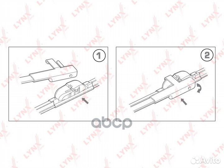 Щётки с/о бескаркасные 650/430мм (компл 2шт) XF