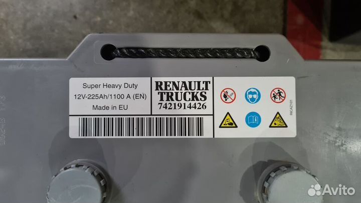 Аккумулятор Renault Trucks 12v-225Ah/1100 A (EN)