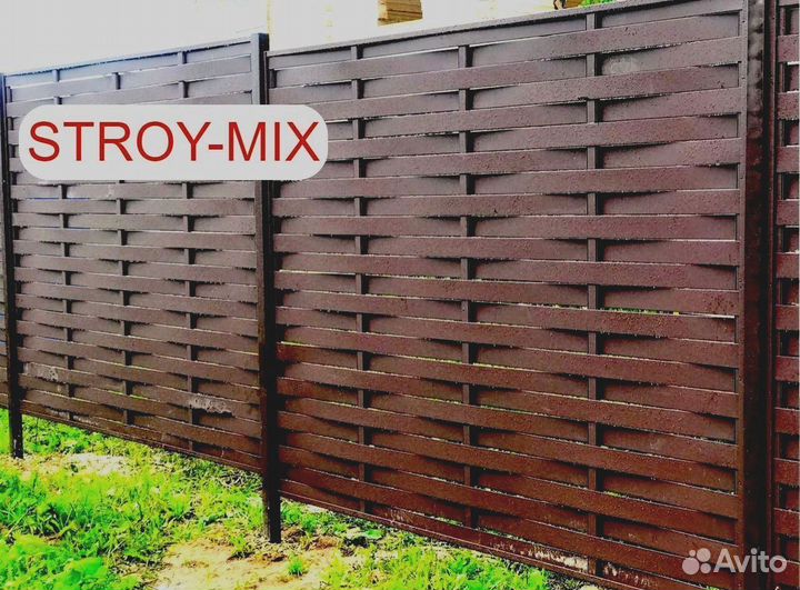 Забор жалюзи плетенка