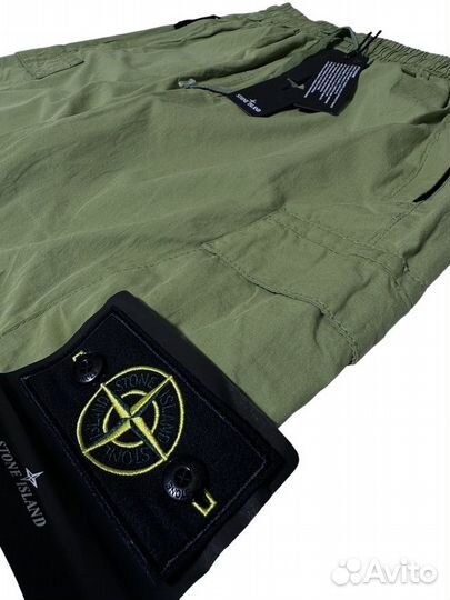 Штаны карго Stone Island зеленые размер L/XL