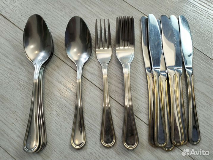 Столовые приборы (вилки, ложки, ножи)