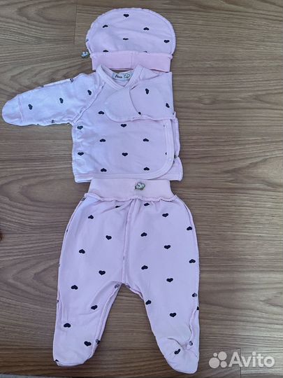 Пакет вещей на девочку от 0 до 4 месяцев