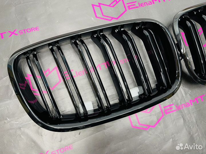 Peшетка pадиатopa М-cтиль BMW X5 E70 X6 E71