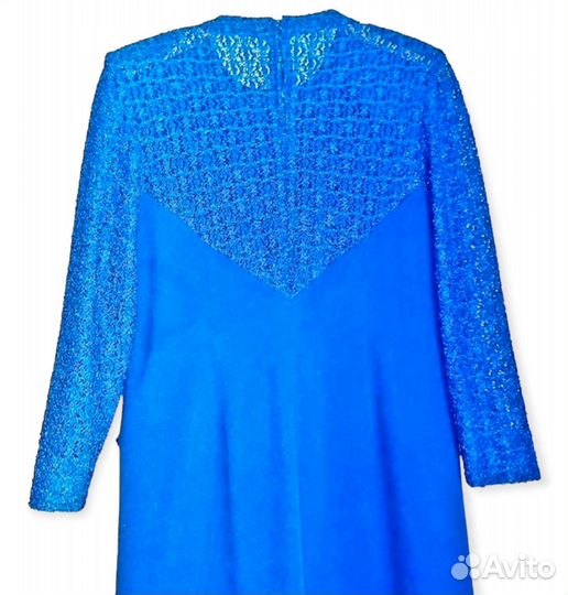 Платье синее