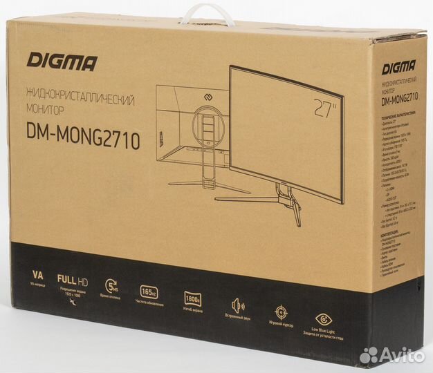 Игровой Монитор Digma DM-Mong2710 27д 165гц