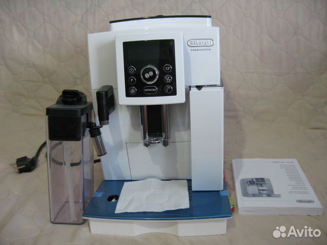 Кофемашина Delonghi ecam 23.460.W белого цвета