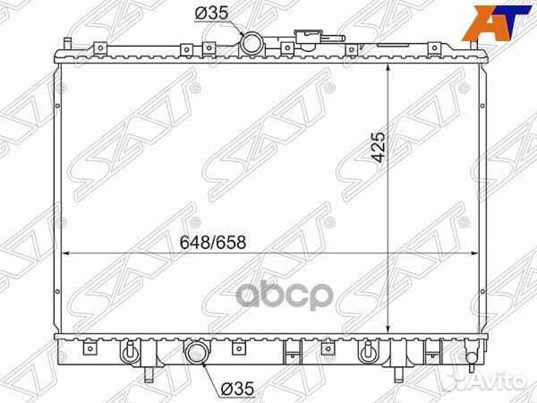 Радиатор Mitsubishi Pajero iO 98-00 MC00012-2R Sat