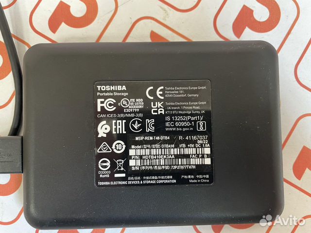 Внешний HDD Toshiba Canvio Basics 1 TB объявление продам