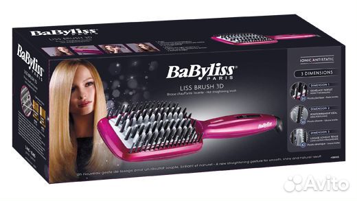 Выпрямляющая термощетка babyliss hsb100e новая