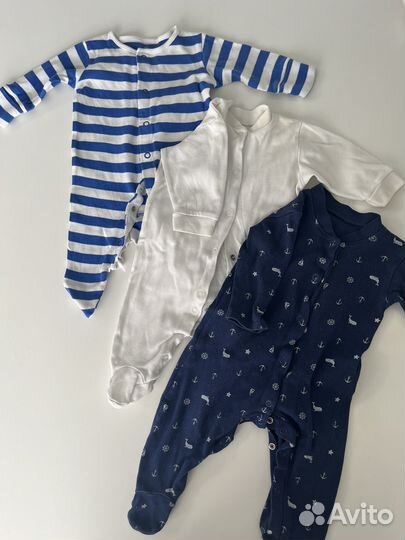 22 слипа+боди 56-62 next, mothercare, mjolk