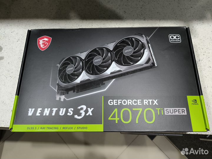 Видеокарта MSI Rtx 4070 Ti Super Ventus 3X OC