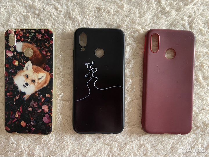 Чехлы на huawei P20 Lite (3 шт)