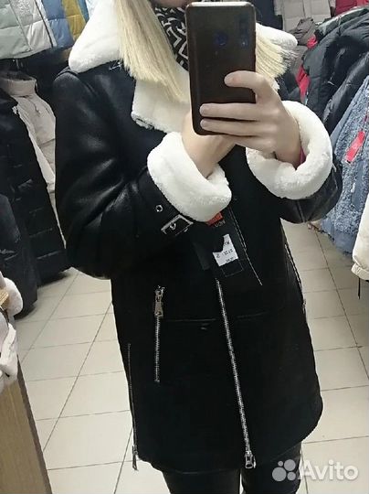Дубленка пилот женская