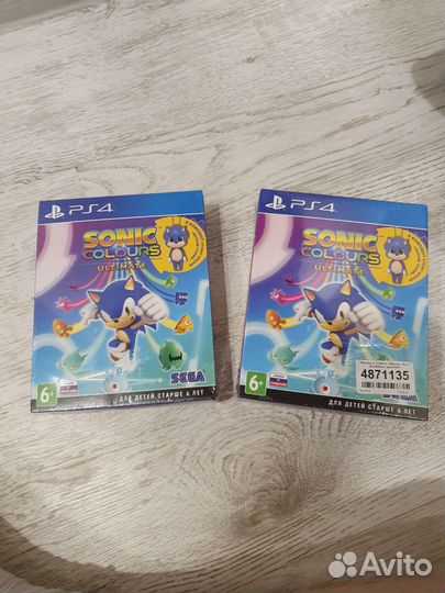 Sonic colors ultimate ps4,ps5 2 Колекционка