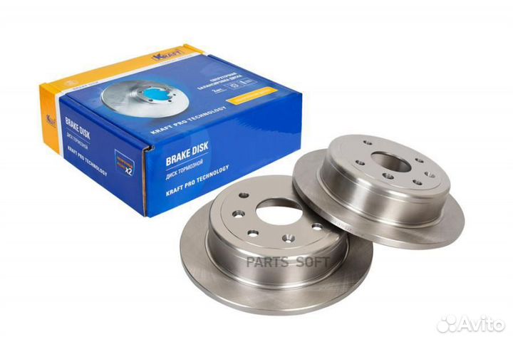 Kraft KT016011 Диск тормозной задний Chevrolet Lac