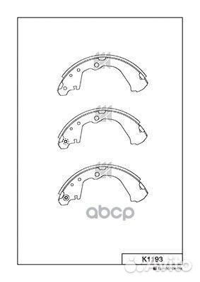 K1193 колодки тормозные барабанные Nissan Sere