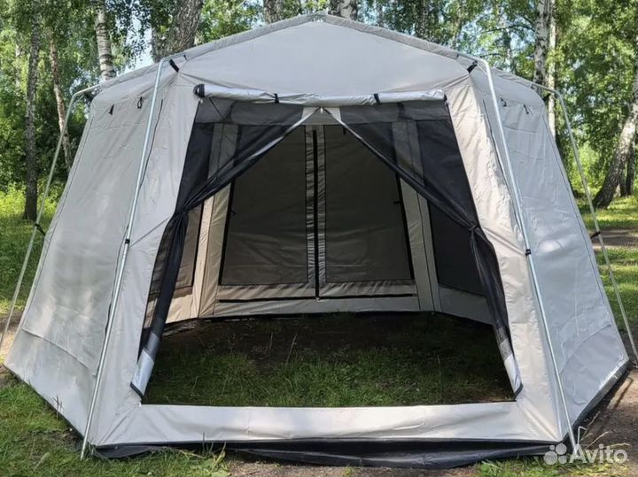 Шатер палатка тент с москитной сеткой и юбкой