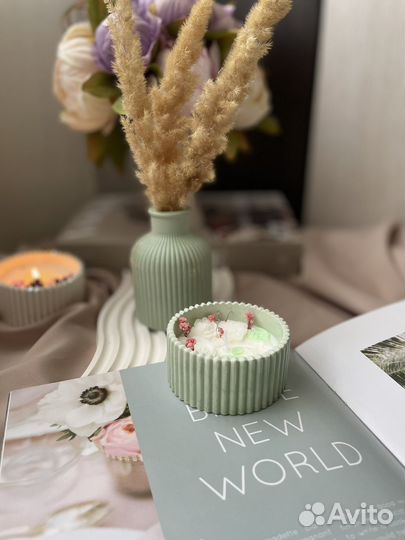 Свечи ручной работы в гипсе