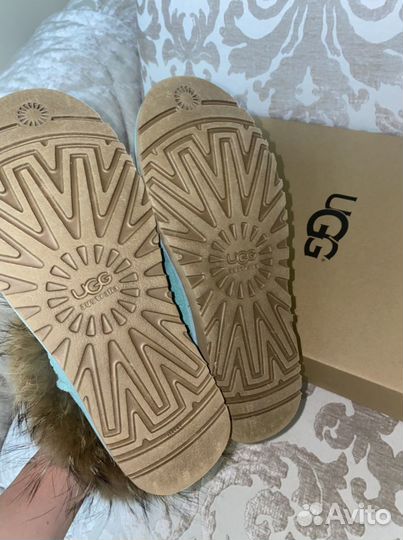 Угги Ugg женские с натуральным мехом лисы