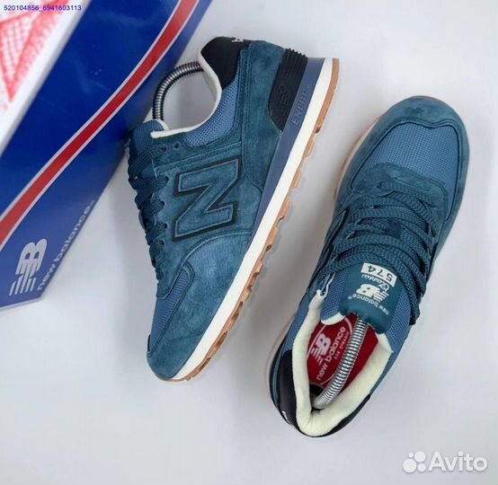 Кроссовки New Balance 574 Blue (Арт.92515)