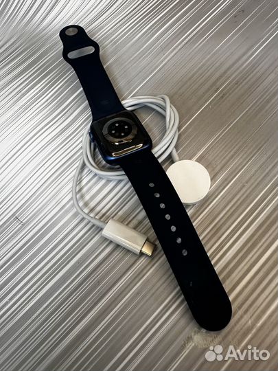 Часы apple watch 7 41мм синие