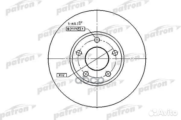 Диск тормозной передн audi: 100 90-94, 100 Avan