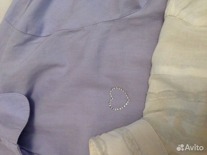 Блузки рубашки школьные для девочки 146