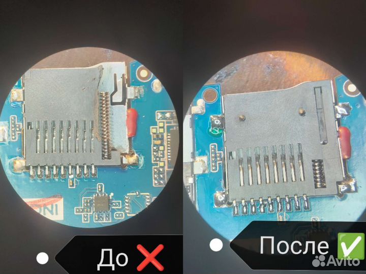Замена разъёма micro sd
