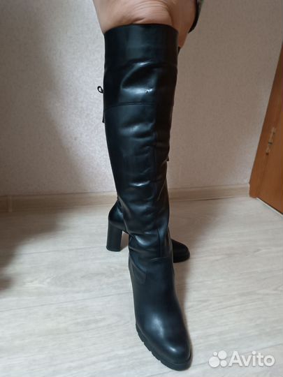 Сапоги женские зимние кожанные 39