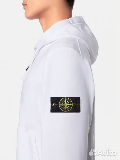 Зип худи Stone island White