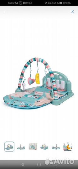 Развивающий коврик с пианино