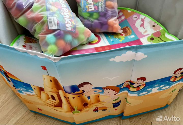 Сухой бассейн с шариками новый