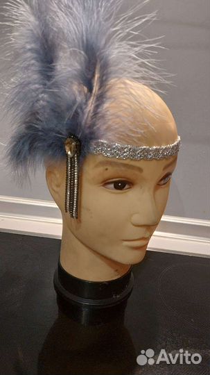 Цветок на голову. Ободок. Гэтсби. Повязка Чикаго