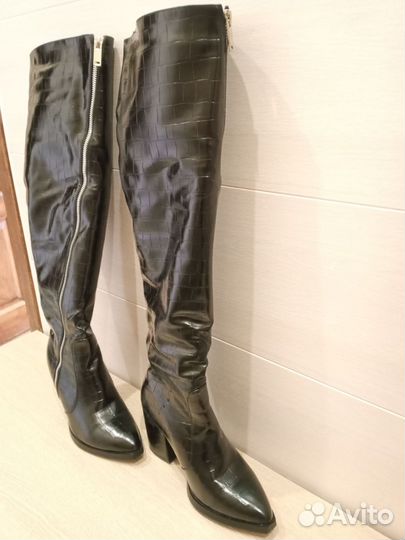 Зимние женские сапоги 38 ботфорты