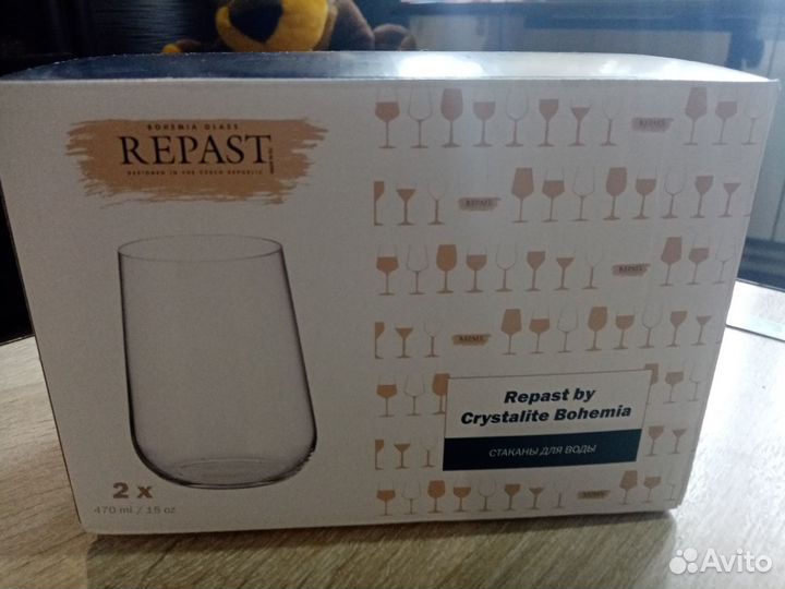 Фужеры бокалы новые
