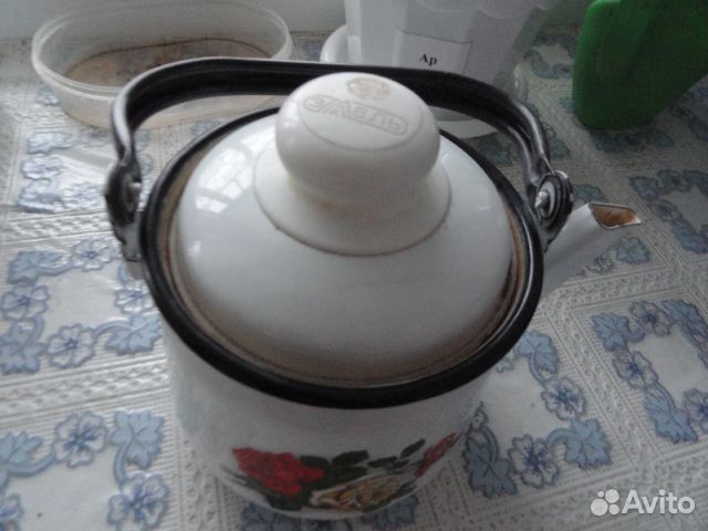 Чайник эмалированный бу, хороший сохран