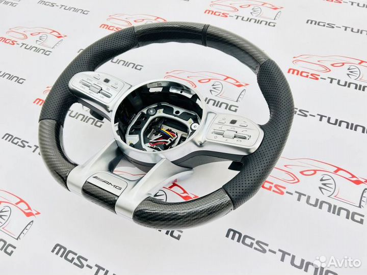 Руль E63 AMG Карбон + кожа на E-Class W213