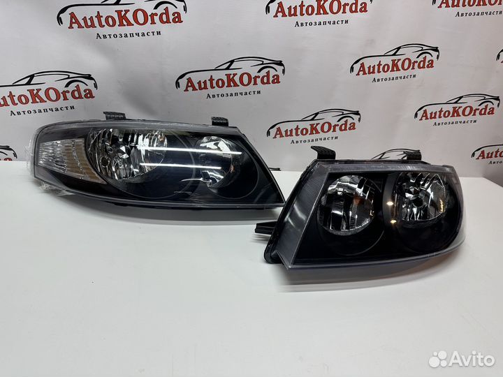 Фара Nissan Almera Classic чёрная