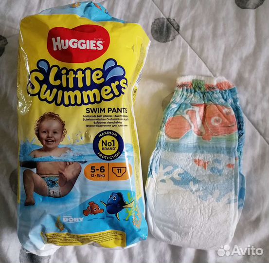 Трусики для плавания huggies 5-6