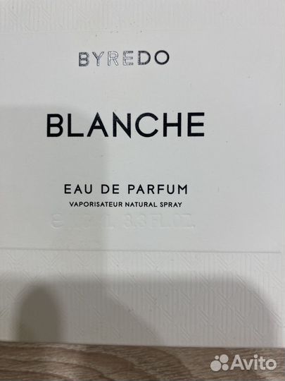 Byredo blanche, оригинал,100мл (2018г)