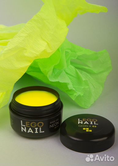 Цветная Неоновая гель база 3 в 1