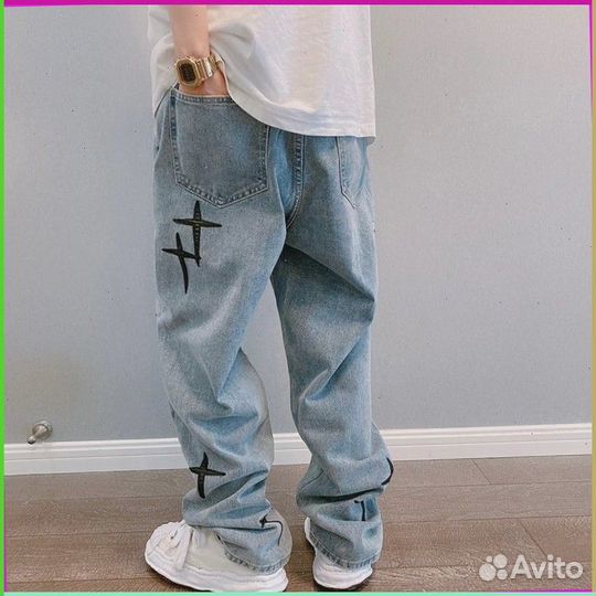 Штаны карго Y2K с крестами (16989 Номер отгрузки: )