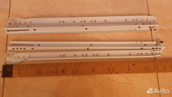 Направляющие роликовые для ящиков 400 мм