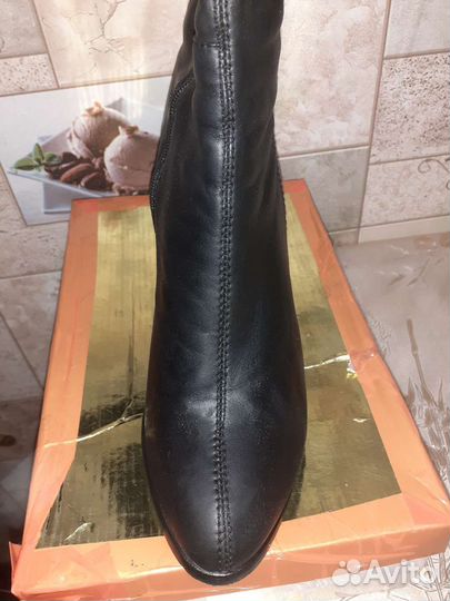 Сапоги женские из натуральной кожи 39 размер