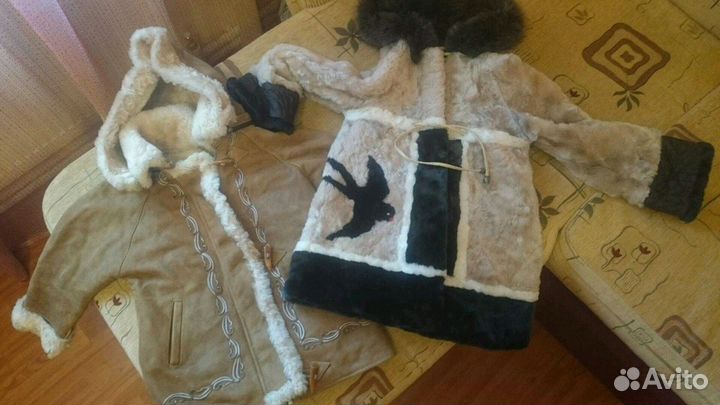 Детские натуральные дубленочки