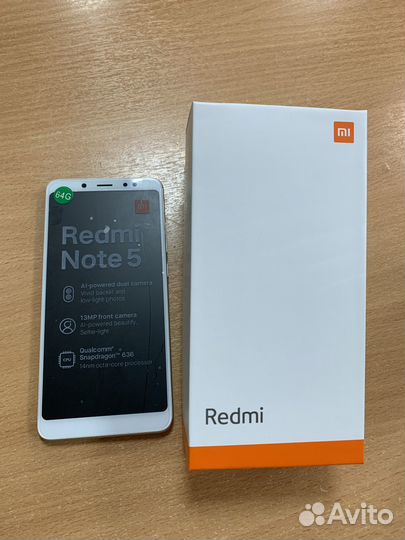 Смартфон Xiaomi Redmi Note 5 64 гб (156) 898