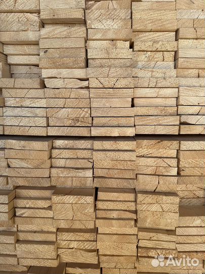 Обрезная доска ест. влажности 40х200х6000