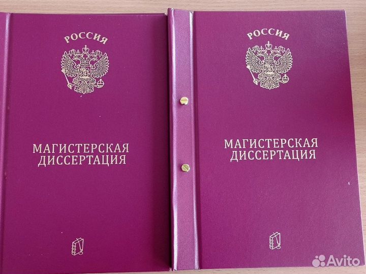 Папки для магистерской диссертации