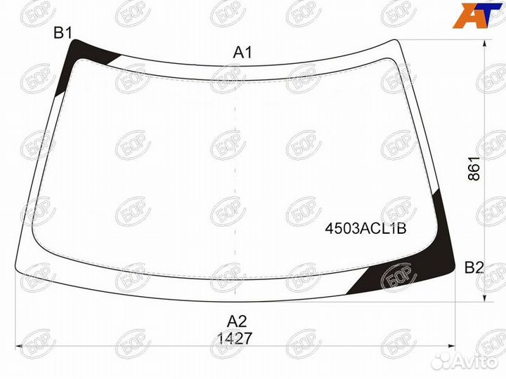 Автомобильное стекло ваз 2110\2111\2112 приора 1995- 2014 ветровое 0 * 0 бсз 4503ACL1B